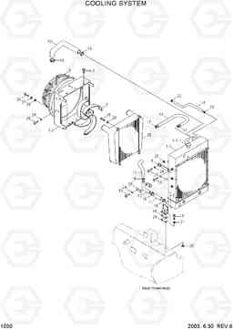 1030 COOLING SYSTEM HL730TM-3(-#1000), Hyundai