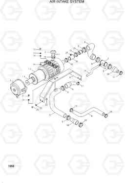 1050 AIR INTAKE SYSTEM HL730TM-3(-#1000), Hyundai