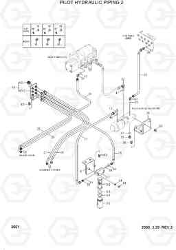 2021 PILOT HYDRAULIC PIPING 2 HL730TM-3(-#1000), Hyundai