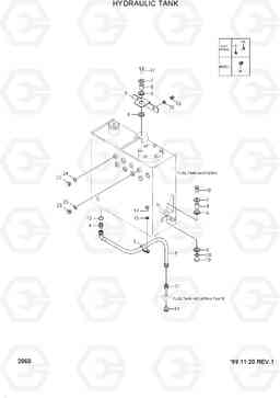 2060 HYDRAULIC TANK HL730TM-3(-#1000), Hyundai