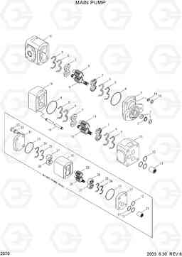 2070 MAIN PUMP HL730TM-3(-#1000), Hyundai