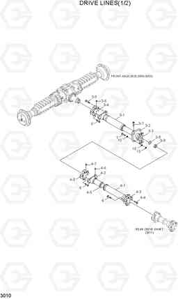 3010 DRIVE LINES(1/2) HL730TM-3(-#1000), Hyundai