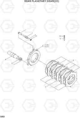 3063 REAR PLANETARY GEAR(2/2) HL730TM-3(-#1000), Hyundai