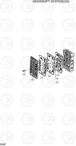 3142 GEARSHIFT SYSTEM(3/3) HL730TM-3(-#1000), Hyundai