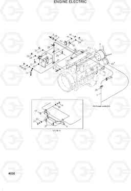 4030 ENGINE ELECTRIC HL730TM-3(-#1000), Hyundai