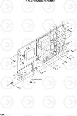 4060 RELAY BOARD ELECTRIC HL730TM-3(-#1000), Hyundai