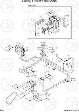 4070 AIRCON & HEATER MOUNTING HL730TM-3(-#1000), Hyundai