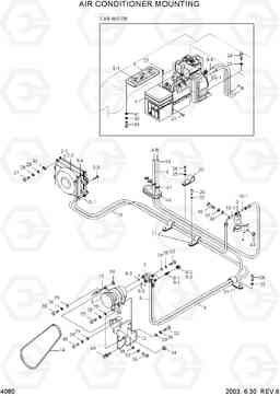 4080 AIR CONDITIONER MOUNTING HL730TM-3(-#1000), Hyundai