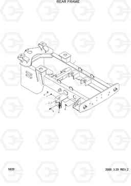 5020 REAR FRAME HL730TM-3(-#1000), Hyundai