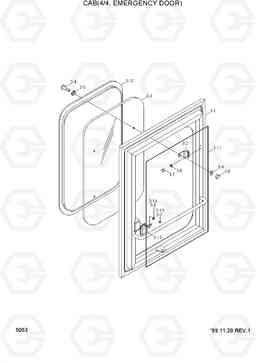 5053 CAB(4/4, EMERGENCY DOOR) HL730TM-3(-#1000), Hyundai
