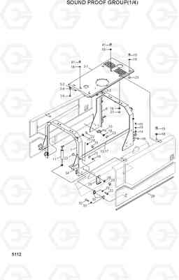 5112 SOUND PROOF GROUP(1/4) HL730TM-3(-#1000), Hyundai