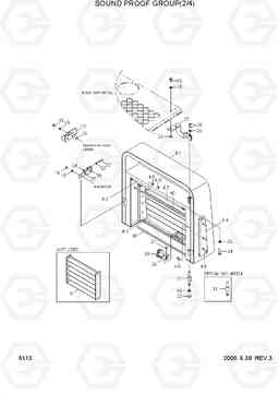 5113 SOUND PROOF GROUP(2/4) HL730TM-3(-#1000), Hyundai