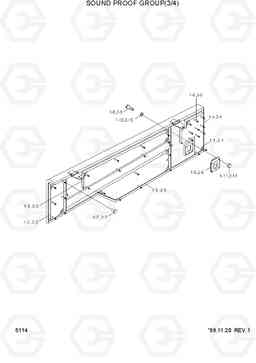 5114 SOUND PROOF GROUP(3/4) HL730TM-3(-#1000), Hyundai