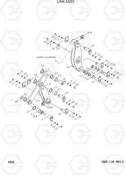 6020 LINK ASSY HL730TM-3(-#1000), Hyundai