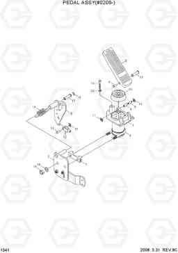 1041 PEDAL ASSY HL730TM-3(#1001-), Hyundai