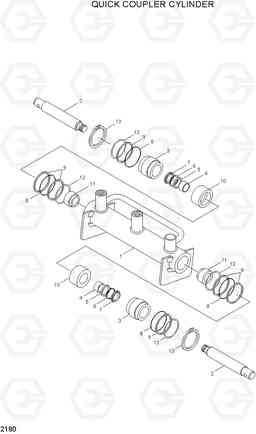 2190 QUICK COUPLER CYLINDER HL730TM-3(#1001-), Hyundai