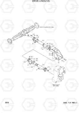 3010 DRIVE LINES(1/2) HL730TM-3(#1001-), Hyundai