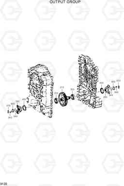 3120 OUTPUT GROUP HL730TM-3(#1001-), Hyundai