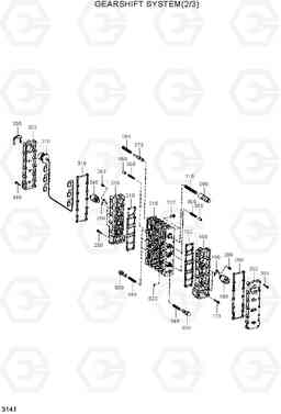 3141 GEARSHIFT SYSTEM(2/3) HL730TM-3(#1001-), Hyundai