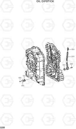 3200 OIL DIPSTICK HL730TM-3(#1001-), Hyundai