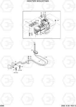 4090 HEATER MOUNTING HL730TM-3(#1001-), Hyundai