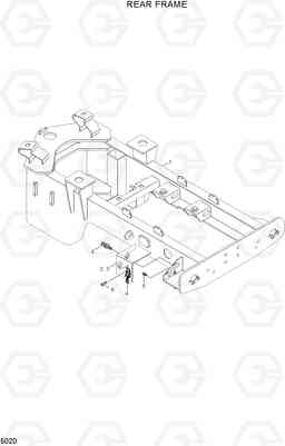 5020 REAR FRAME HL730TM-3(#1001-), Hyundai