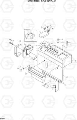 5090 CONTROL BOX GROUP HL730TM-3(#1001-), Hyundai