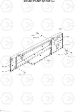 5114 SOUND PROOF GROUP(3/4) HL730TM-3(#1001-), Hyundai