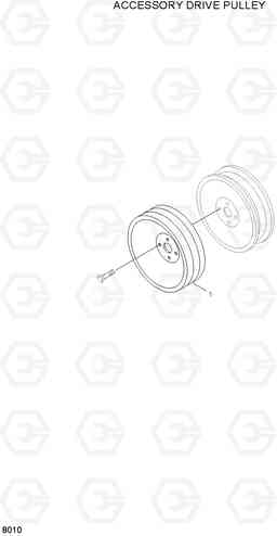 8010 ACCESSORY DRIVE PULLEY HL730TM-3(#1001-), Hyundai