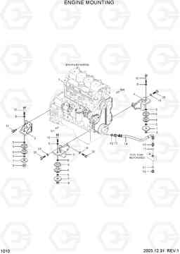 1010 ENGINE MOUNTING HL730TM-7, Hyundai