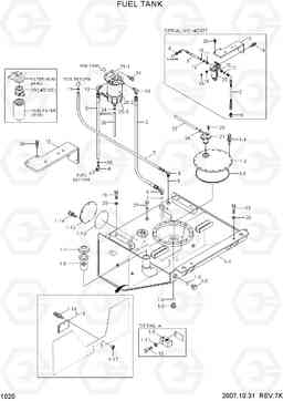 1020 FUEL TANK HL730TM-7, Hyundai