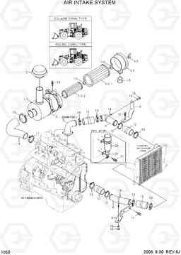 1050 AIR INTAKE SYSTEM HL730TM-7, Hyundai
