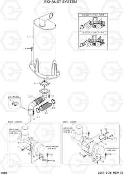 1060 EXHAUST SYSTEM HL730TM-7, Hyundai