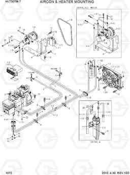 1070 AIRCON & HEATER MOUNTING HL730TM-7, Hyundai