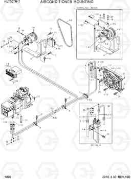 1090 AIR CONDITIONER MOUNTING HL730TM-7, Hyundai