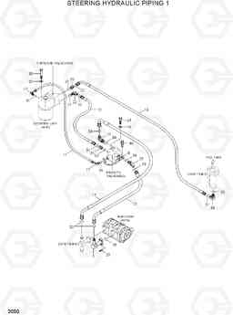 3050 STEERING HYDRAULIC PIPING 1 HL730TM-7, Hyundai
