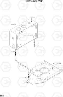 3110 HYDRAULIC TANK HL730TM-7, Hyundai