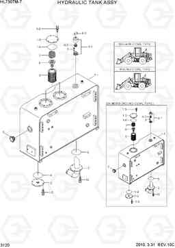 3120 HYDRAULIC TANK ASSY HL730TM-7, Hyundai