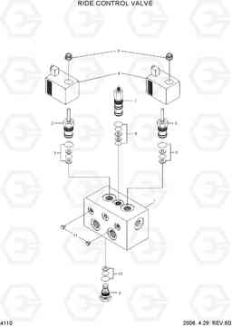 4110 RIDE CONTROL VALVE HL730TM-7, Hyundai