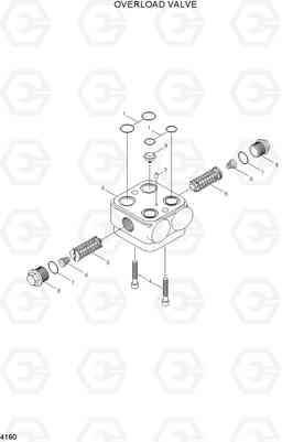 4160 OVERLOAD VALVE HL730TM-7, Hyundai