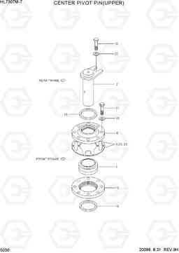 5030 CENTER PIVOT PIN(UPPER) HL730TM-7, Hyundai