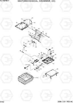 5152 SEAT(MECHANICAL, GRAMMER, 2/2) HL730TM-7, Hyundai