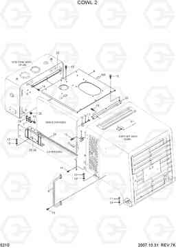 5210 COWL 2 HL730TM-7, Hyundai
