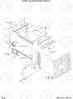 5215 COWL 2(LOW NOISE, #0051-) HL730TM-7, Hyundai