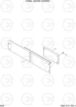 5230 COWL 4(SIDE COVER) HL730TM-7, Hyundai