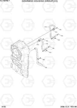 6100 GEARBOX HOUSING GROUP(2/2) HL730TM-7, Hyundai