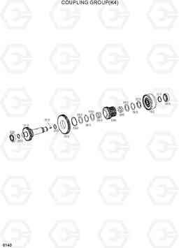 6140 COUPLING GROUP(K4, -#0134) HL730TM-7, Hyundai