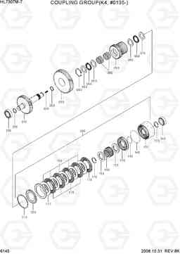 6145 COUPLING GROUP(K4, #0135-) HL730TM-7, Hyundai