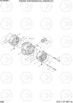 6280 FRONT DIFFERENTIAL GEAR(1/2) HL730TM-7, Hyundai