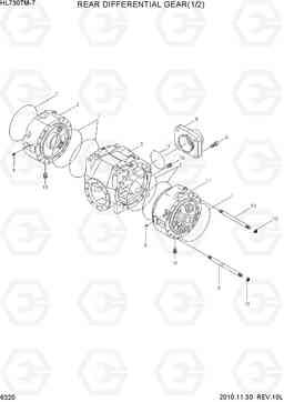 6320 REAR DIFFERENTIAL GEAR(1/2) HL730TM-7, Hyundai